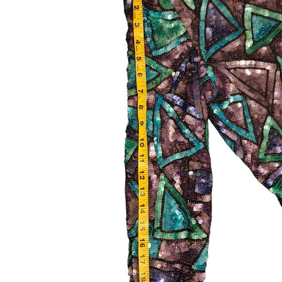 Gorgeous Sequins Joan Leslie Evenings Blouse-Size Medium - Picture 13 of 16